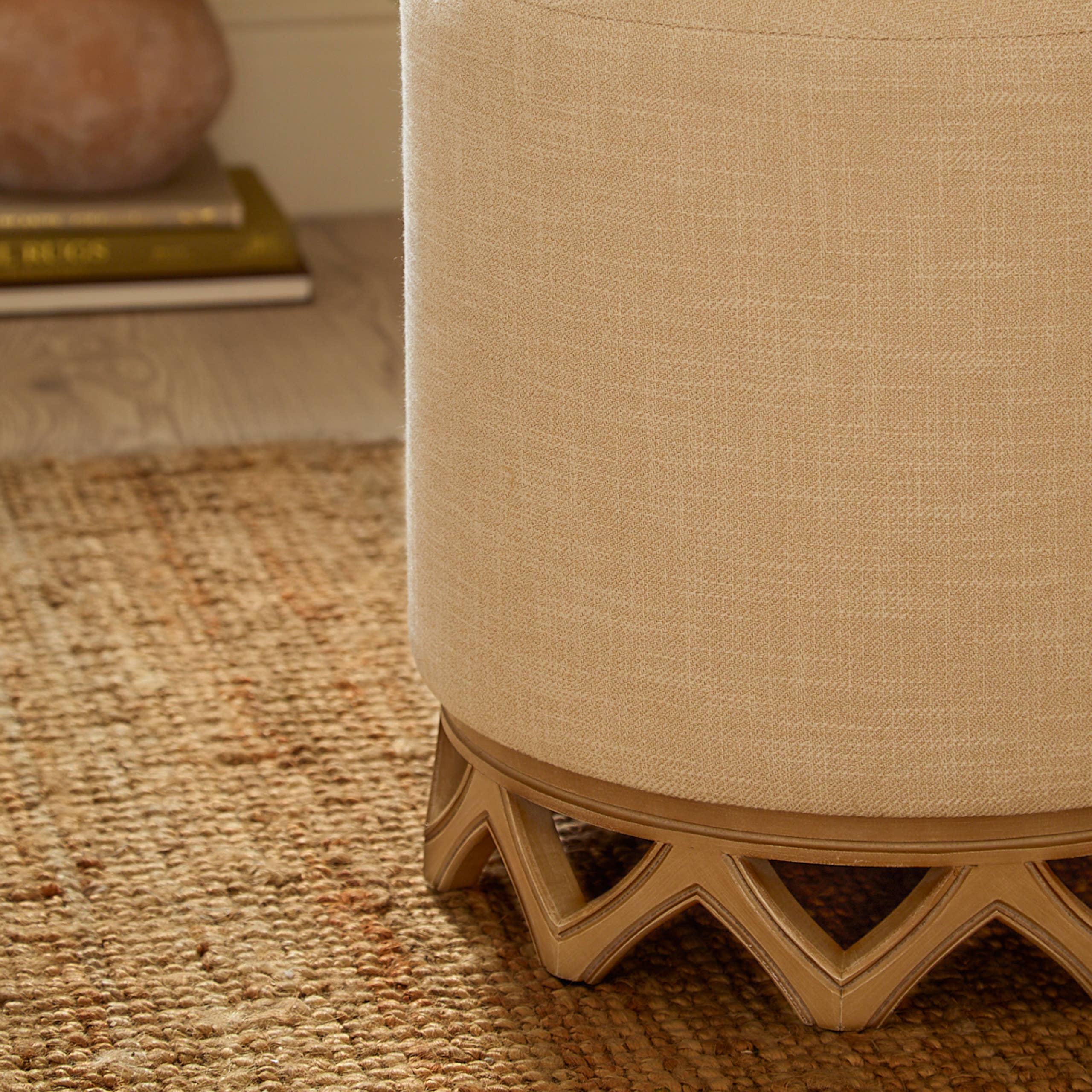 Clara Footstool Oak for wholesale on Faire2