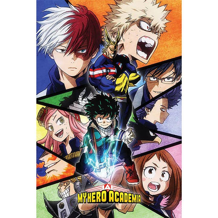 My Hero Academia S2 (mosaïque de personnages) 61 x 91,5 cm pour la vente par Pyramid International