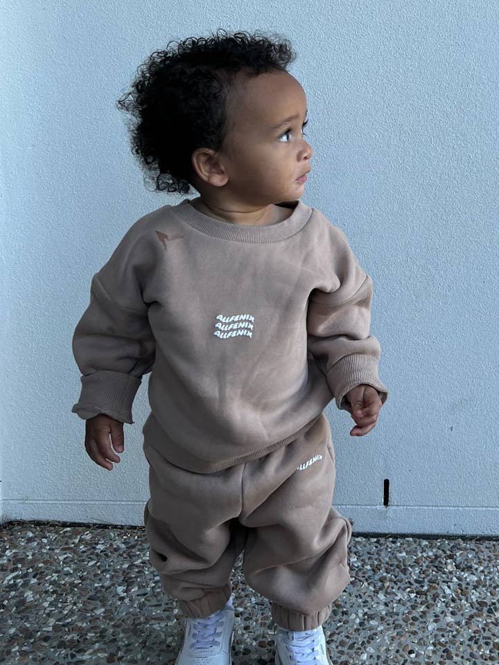 Mini Waves Track Pant (Hazelnut) for wholesale by All Fenix