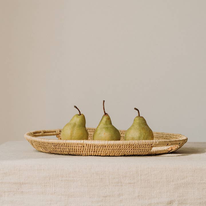 Raw Label - Wholesale Decorative tray - Woven Makenge Tray5