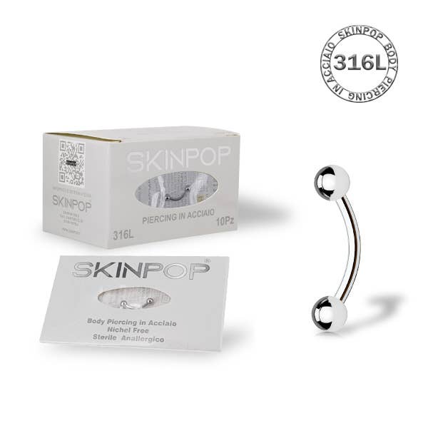 SKINPOP - Wholesale Nipple Ring - STERILE BANANA-NAVEL PIERCINGS FOR FIRST TIME3