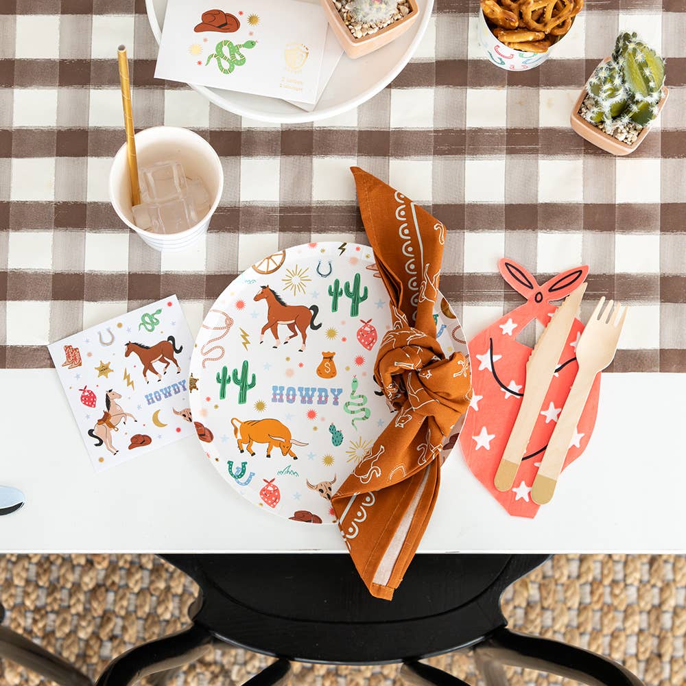 Jollity & Co. + Daydream Society – wholesale Disposable napkin – Yeehaw "Bandana" Guest Napkins2