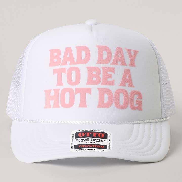 Fashion City - Wholesale Trucker Hat - Women's - BAD DAY TO BE A HOT DOG Mesh Back Foam Trucker8