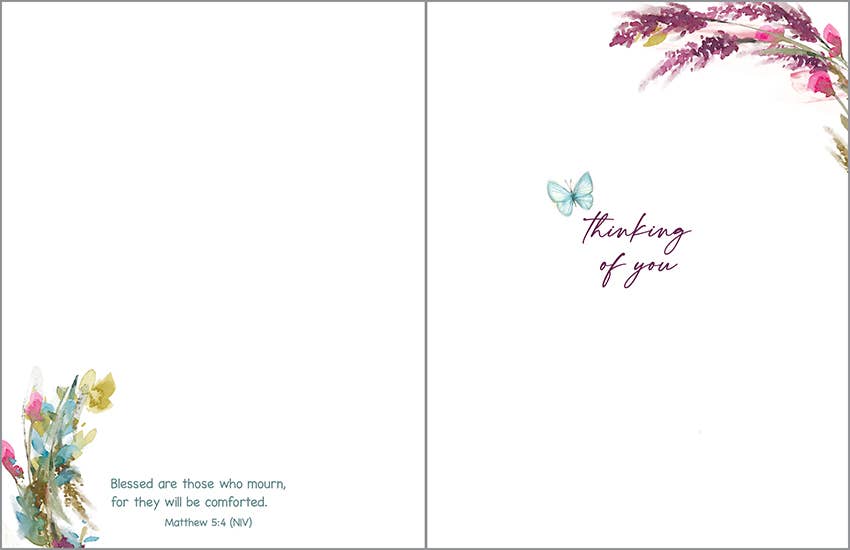 GINA B DESIGNS - Vente Carte de condoléances - Carte de Vœux de Sympathie avec Écriture - Couronne d'Espoir1