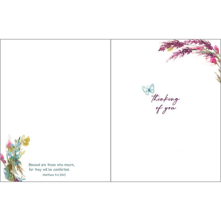 GINA B DESIGNS – wholesale Sympathy card – With Scripture Sympathy Greeting Card - Hope Wreath1