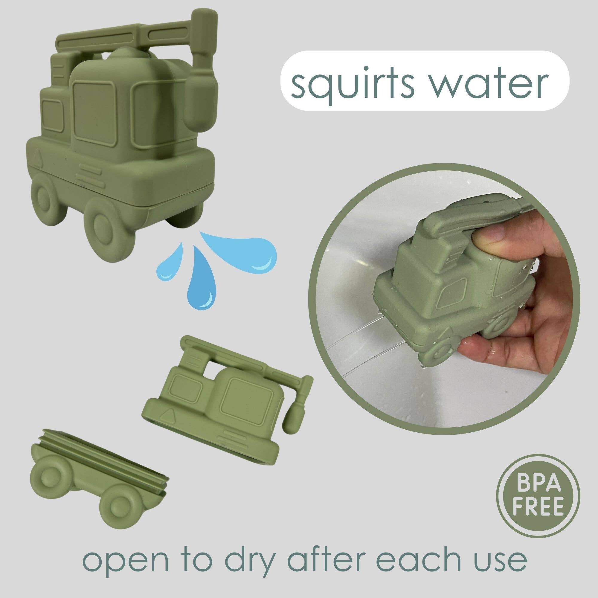 Ali+Oli - Wholesale Bath Toy - Baby - Ali+Oli Squirt Water Bath Toy Set (Construction) Mold Free11