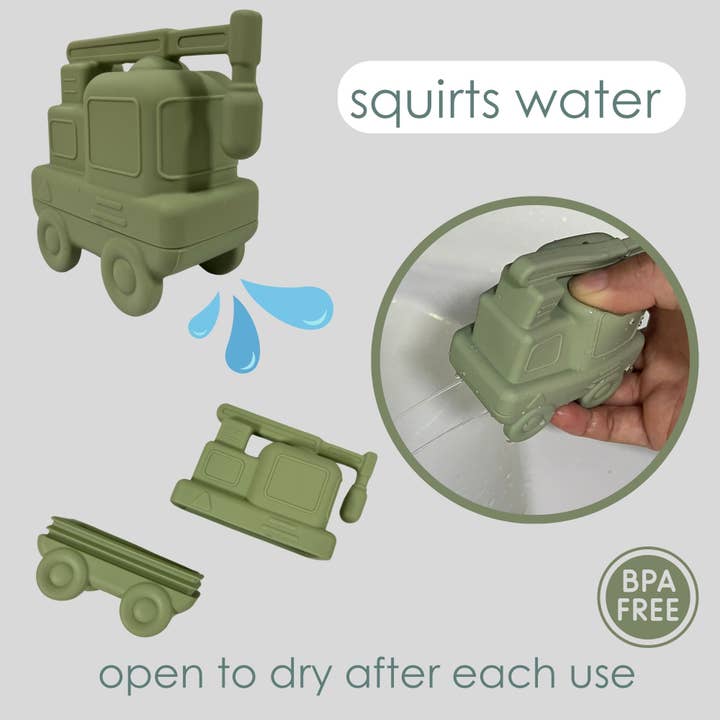 Ali+Oli - Wholesale Bath Toy - Baby - Ali+Oli Squirt Water Bath Toy Set (Construction) Mold Free11