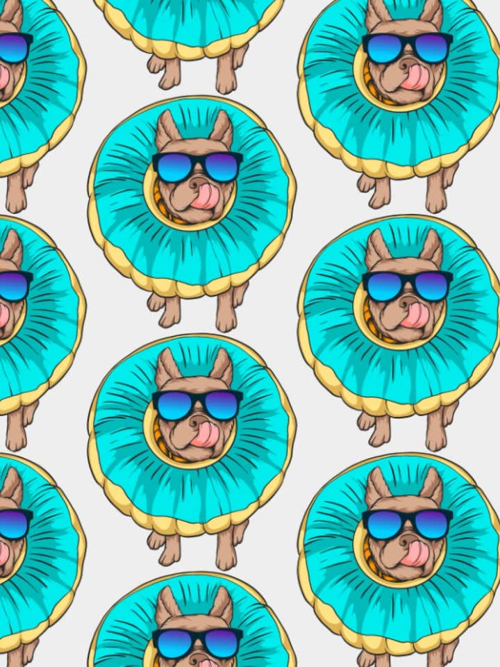 Mops i en Intertube Notebook/Journal/Dagbog for engroshandel hos Moonlite Mama