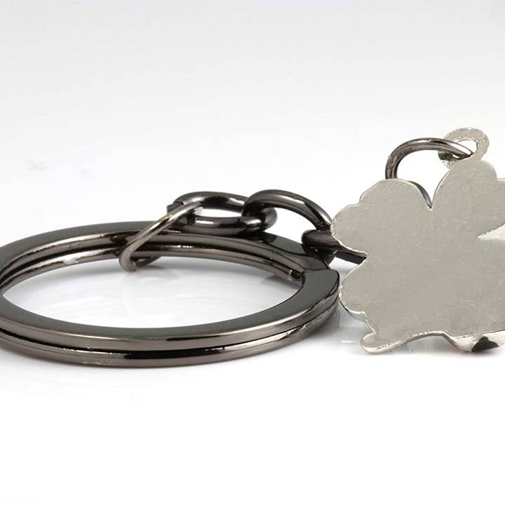 Dave The Bunny - Vendita all'ingrosso Portachiavi - Donna - Ladybug Gifts | Portachiavi a forma di coccinella con scritta «Lady Bug» su un quadrifoglio, portachiavi portafortuna, diametro 2,5 cm, con catenina nera a forma di coccinella, su quadrifoglio con centro di strass6