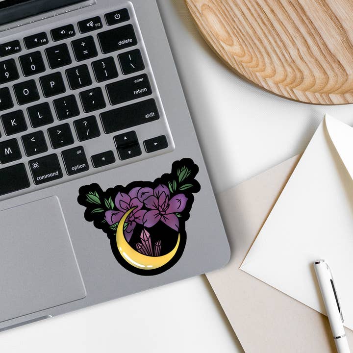 Rebel and Siren - Wholesale Sticker - Moon | Flower | Nature | Witch | Waterproof Sticker | 2.5"