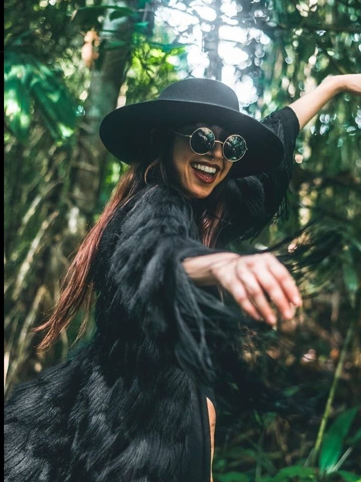 Festivo kimonos - Wholesale Kimono - Women's - The Fringed Kimono - Black - Unisex - Festival Clothing0