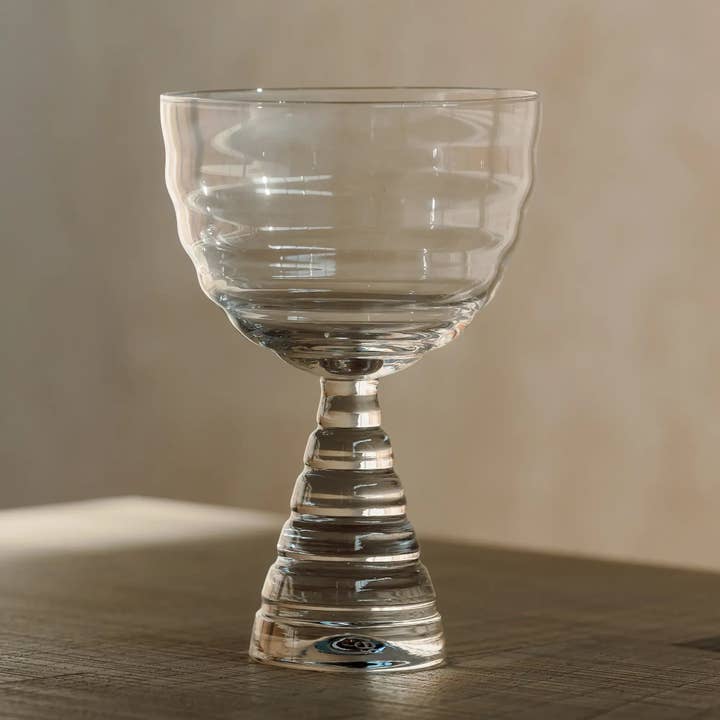 House of Revelry - Wholesale Drinking Glass/Cup - FLUTED GOBLET SET