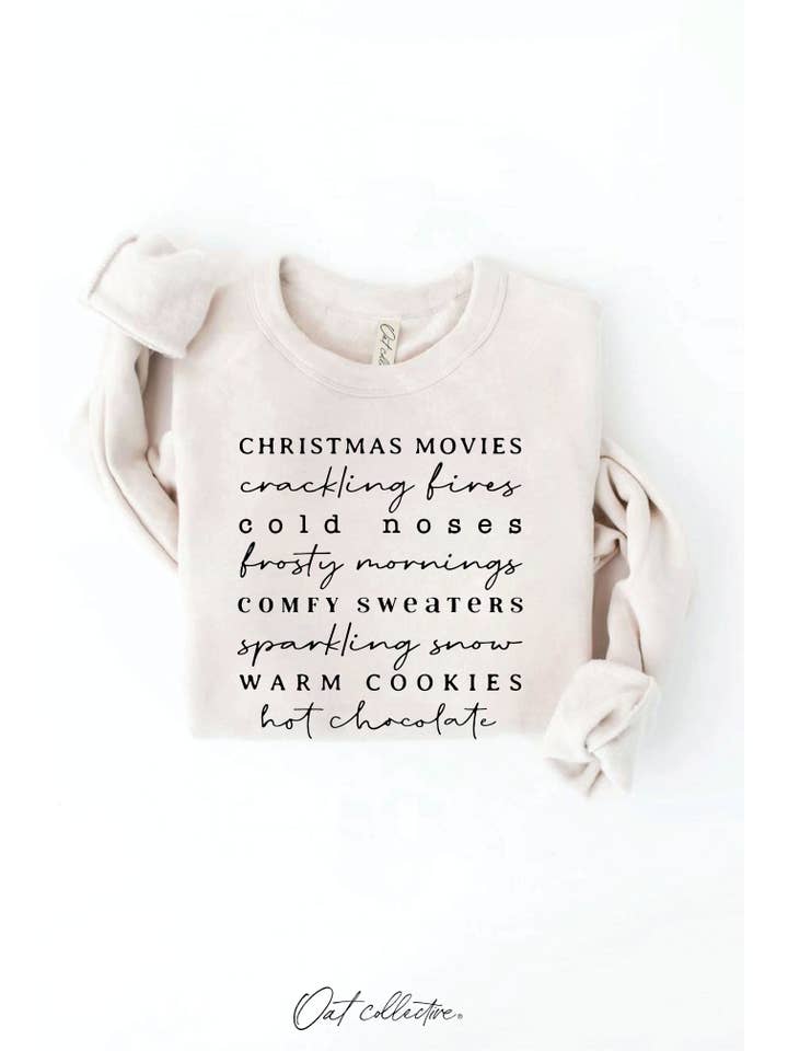 OAT COLLECTIVE - Wholesale Graphic Sweatshirt - Women's - WINTER WORDS Graphic Sweatshirt