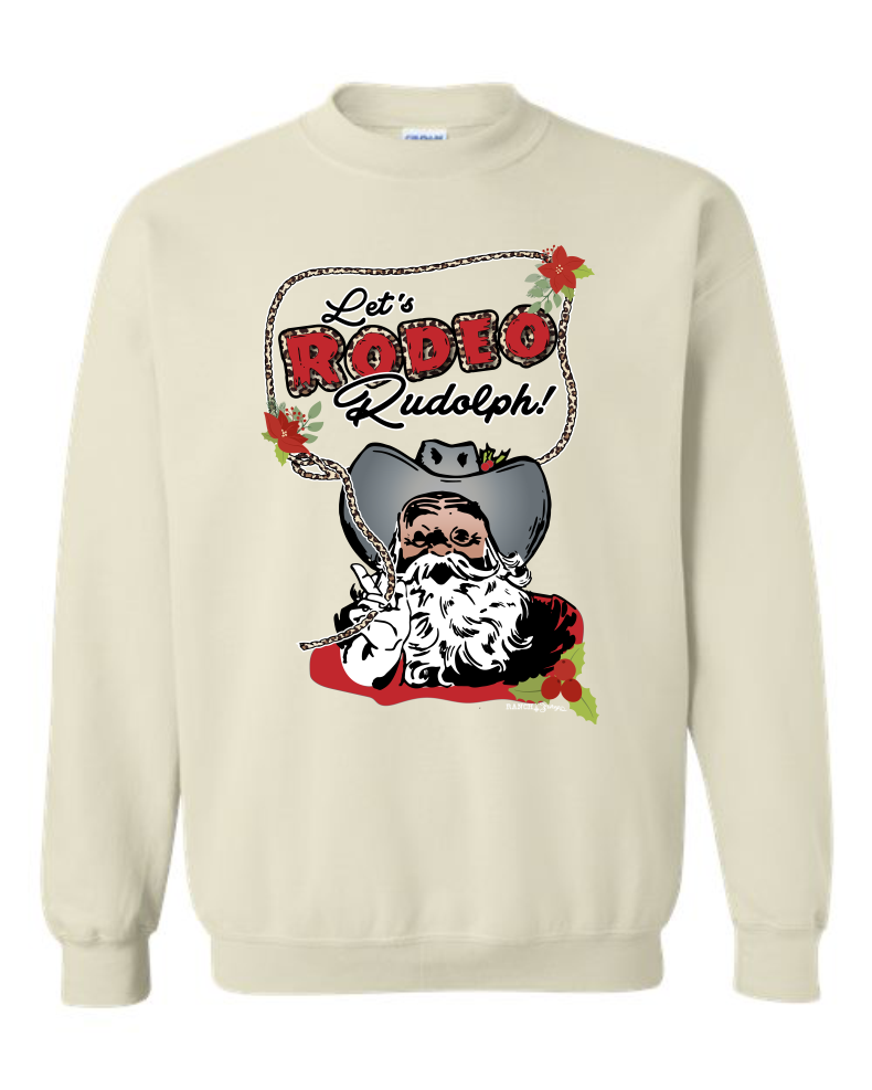 Ranch Swag - Wholesale T-Shirt (Graphic) - Women's - Lets Rodeo Rudolph Graphic T-Shirt2