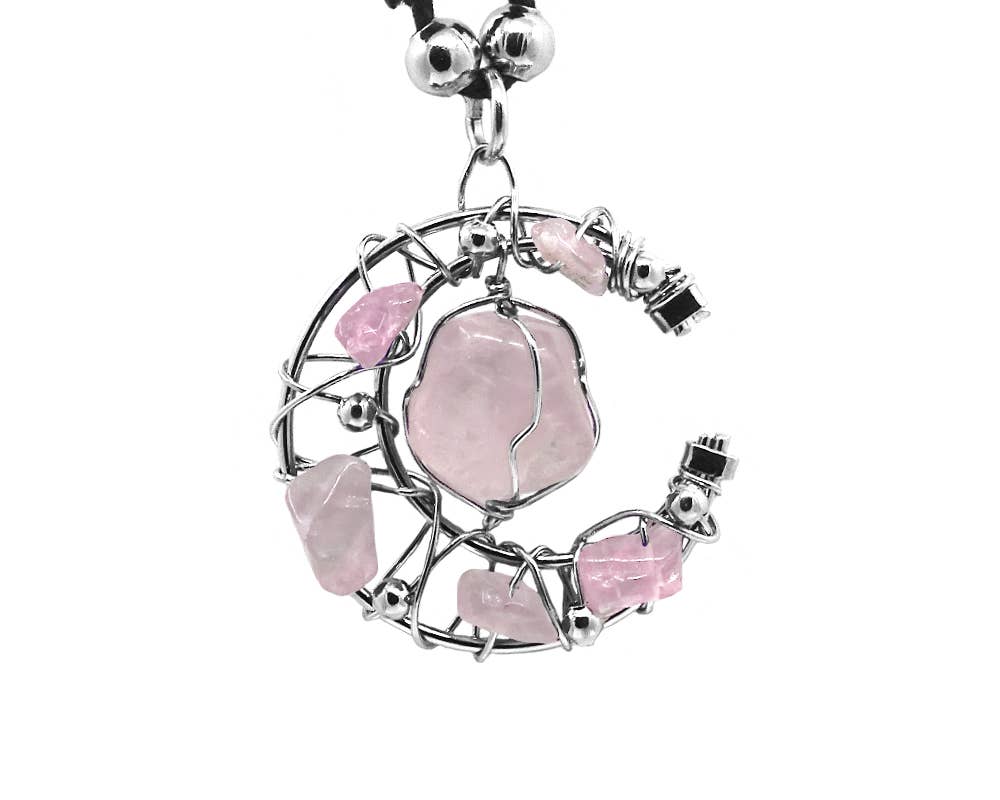 Pichincha - Vente Colliers à pendentif - Collier ajustable avec pendentif en forme de croissant de lune enroulé6