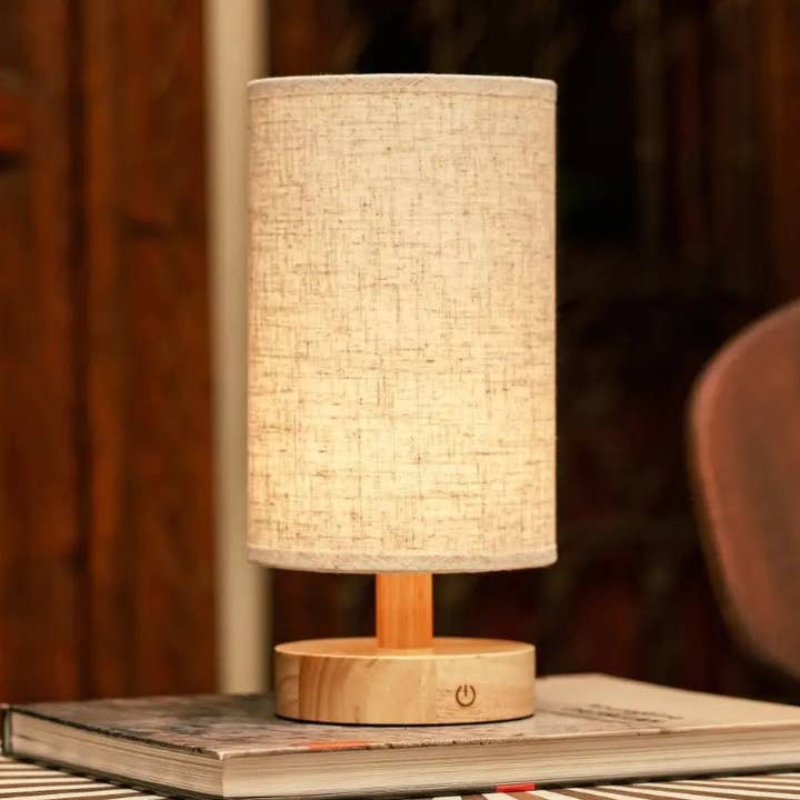 Ben Light Brown Cordless Wooden Table Lamp | Rechargeable, Dimmable & Up to 100 Hours Battery Life for wholesale by Tavellio