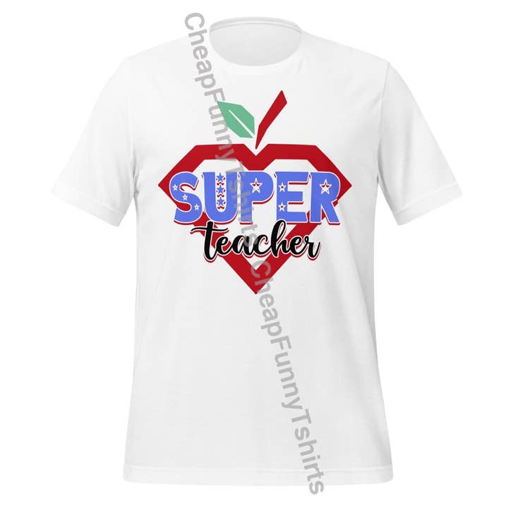 Camiseta unisex Super Teacher para venta al por mayor de Black and Gifted LLC