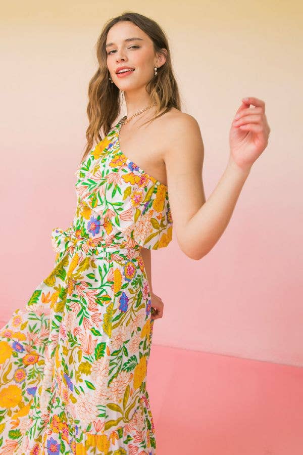 OFF WHITE A printed woven maxi dress-ID18558AZ. for wholesale on Faire3