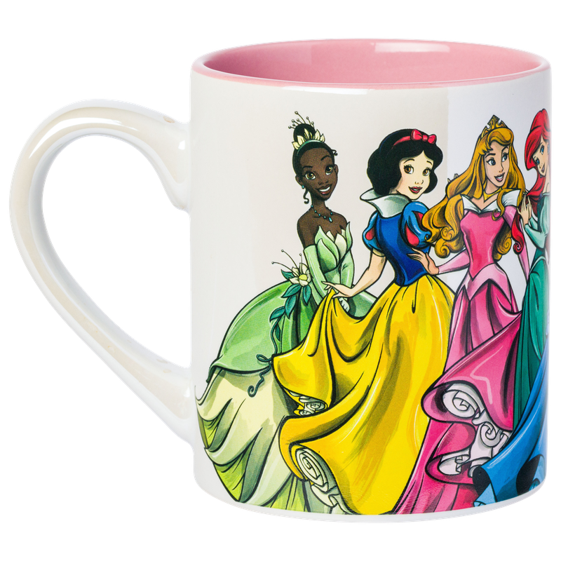 Silver Buffalo - Wholesale Coffee Mug - Disney Princess Group Pearlescent 14oz Ceramic Mug3
