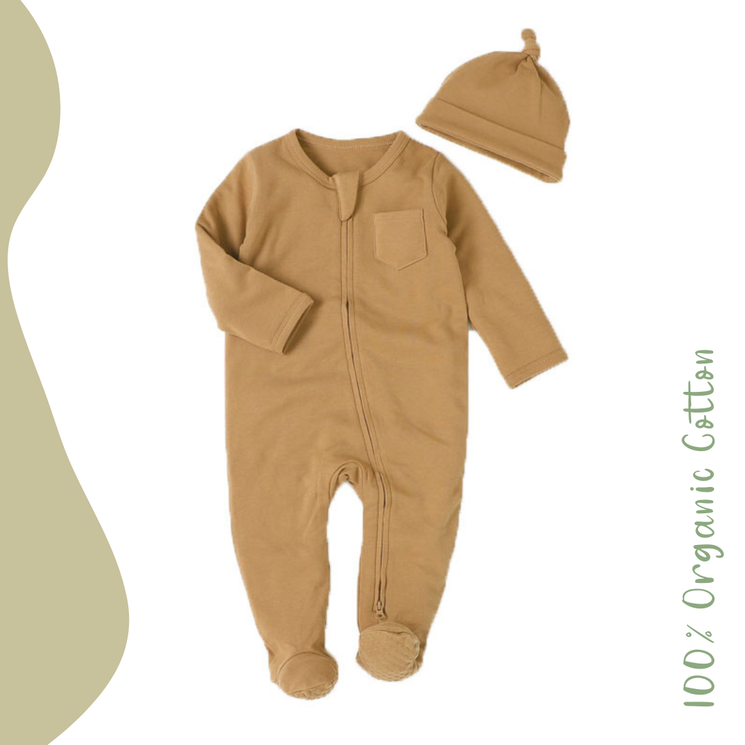 Bebe Ola – Conjunto de roupa - Bebé por atacado – Conjunto para recém-nascido Kai com body e touca1