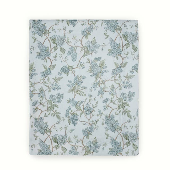 Hyacinth Blue Floral Cotton Tablecloth For Spring and Wedding Table for wholesale on Faire1