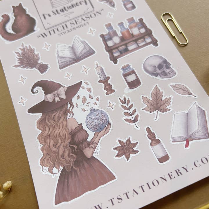 T's Stationery - Wholesale Sticker - "Witch Season" Sticker Sheet4