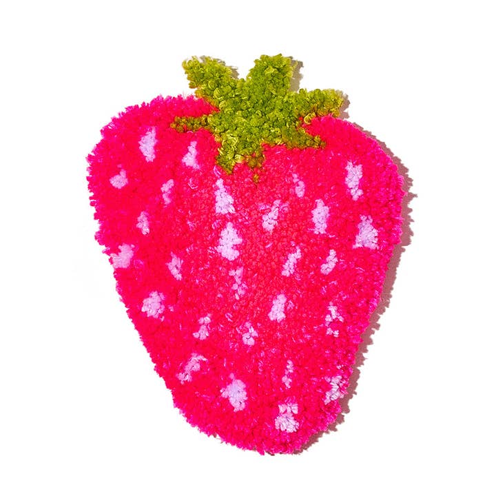 Lyserød tuftet jordbær vægkunst for engroshandel hos Fem World