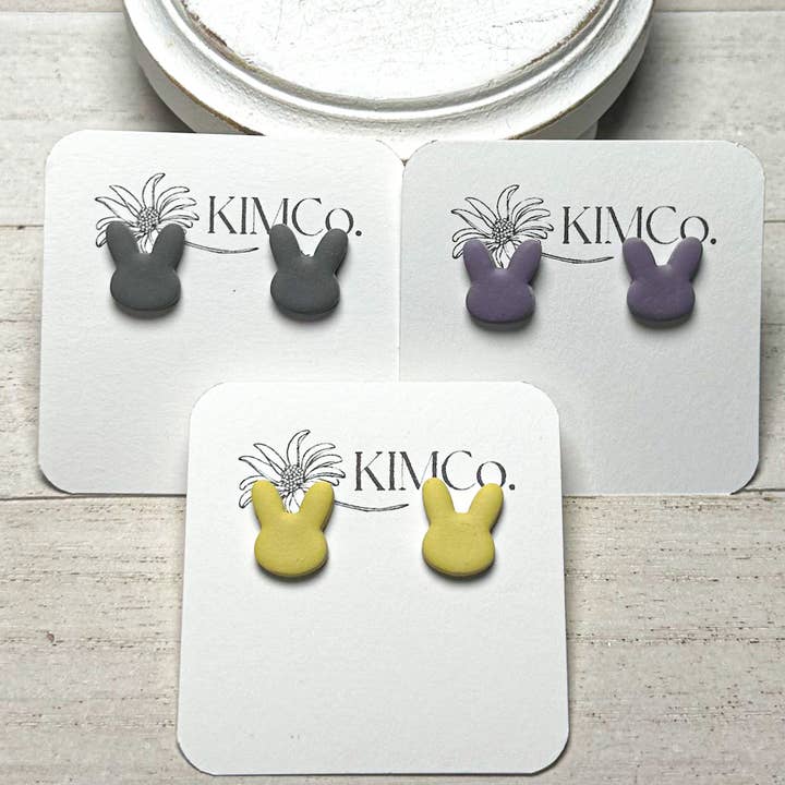 Polymer Clay Earrings - Easter - Bunnies for wholesale by KIMCo.