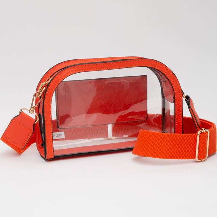 Sensibling Corp. - Wholesale Crossbody Bag - Women's - Faux Leather Transparent Crossbody Camera Bag4