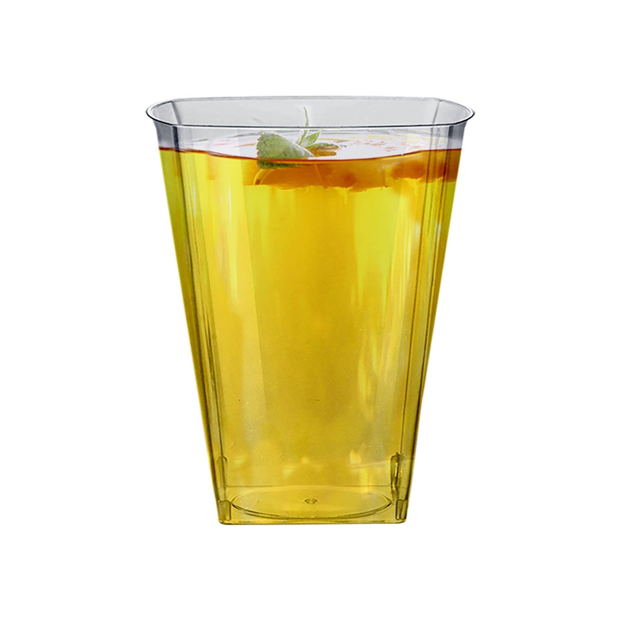 Smarty had a Party - Wholesale Wegwerpbeker - 8 oz. Transparante Vierkante Plastic Bekers - 14 stuks1