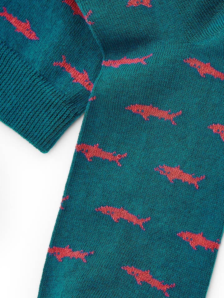Naïve - Wholesale Socks - Unisex - TURQUOISE SHARK2