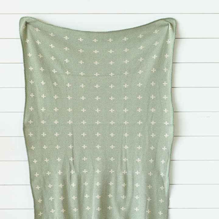 Modern Burlap - Wholesale Throw Blanket - Made in the USA | Mini Swiss Cross Knit Throw10