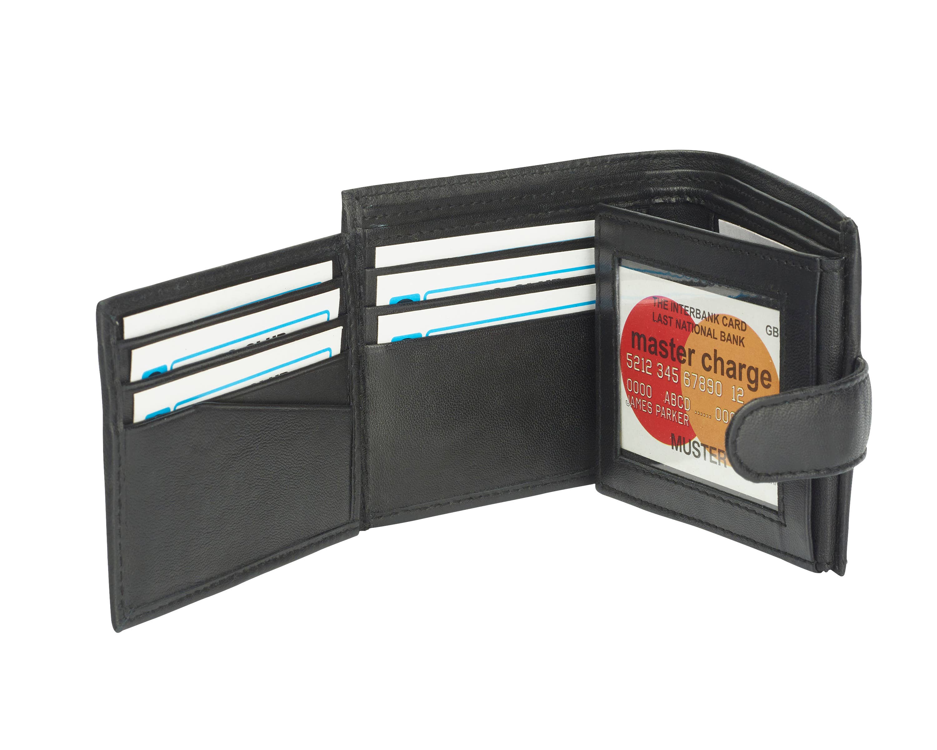 GH Stafford & Son Ltd – wholesale Wallet - Men’s – Sheep Nappa Leather Notecase with Double CC Swing Section2