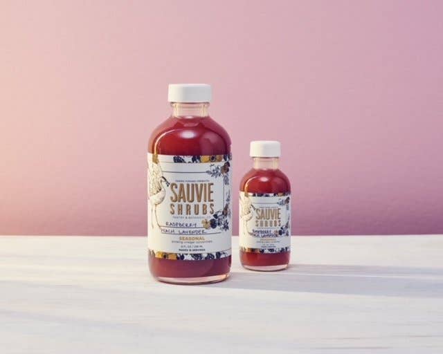 Sauvie Shrubs - Wholesale Soda/Carbonated Drink - Rhubarb Mint Rhubarb Mint Spring Seasonal Shrub 8 oz