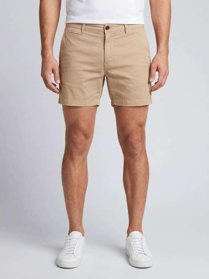 Short chino Walden 6" - Kaki pour la vente par Original Paperbacks