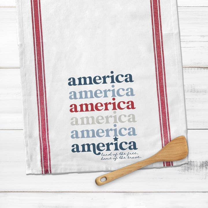 fourth of july america tea towels simple pretty patriotic dish towels display tea towels for wholesale by ZA Handmade Wholesale