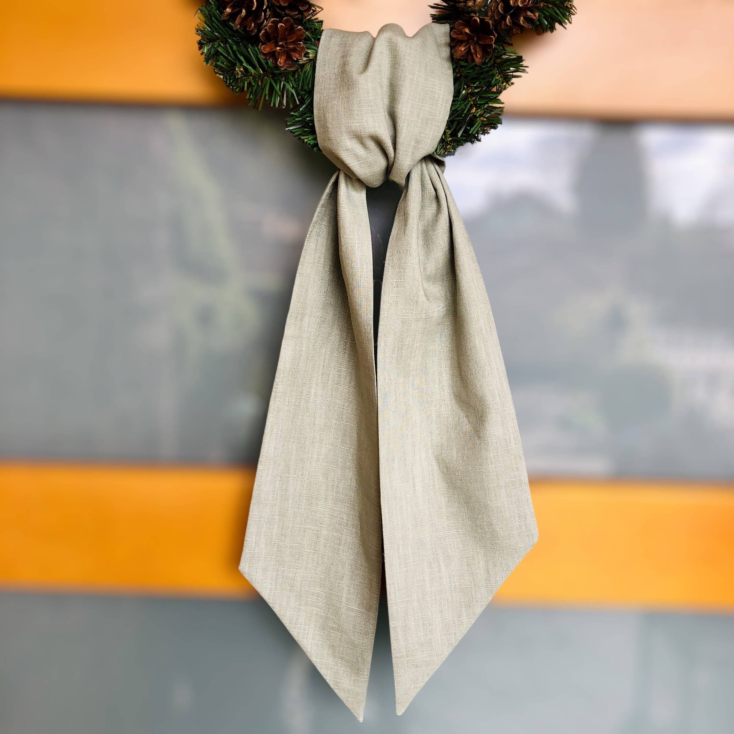 Belle Linen – wholesale Wreath – 100% Premium Quality Linen Blank Wreath Sash7