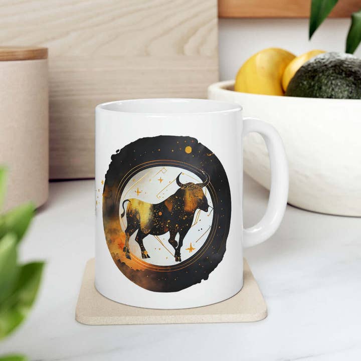 Celestia Libra Creative – wholesale Coffee mug – Taurus Zodiac Mug! - Warm up with your favorite hot drink in this Mug!3