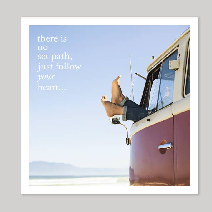 Carte de voeux Follow Your Heart pour la vente par Icon