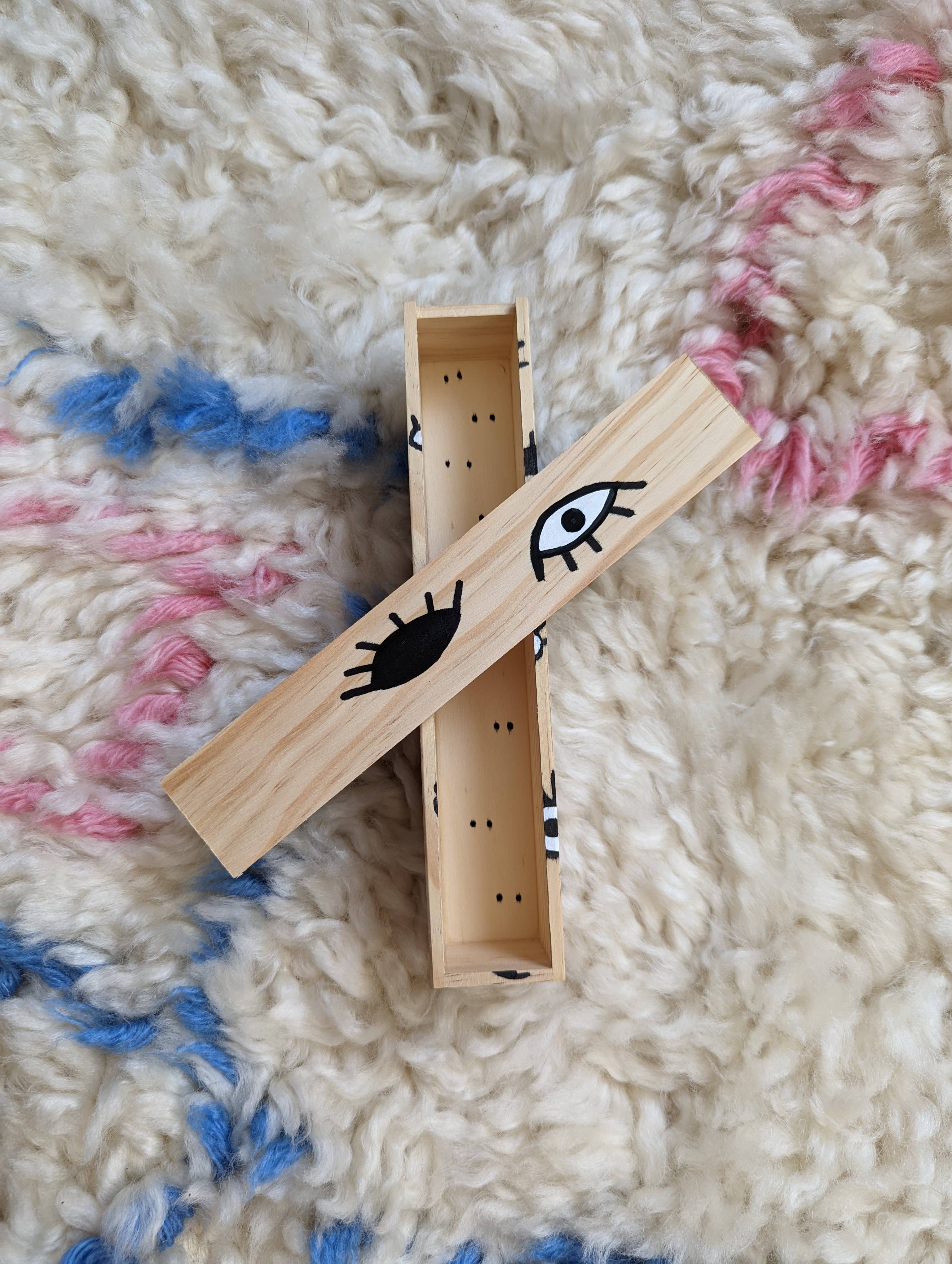 Foreignspell - Wholesale Decorative Box - Eyes | Hand-Painted, One-of-a-Kind Wooden Box1