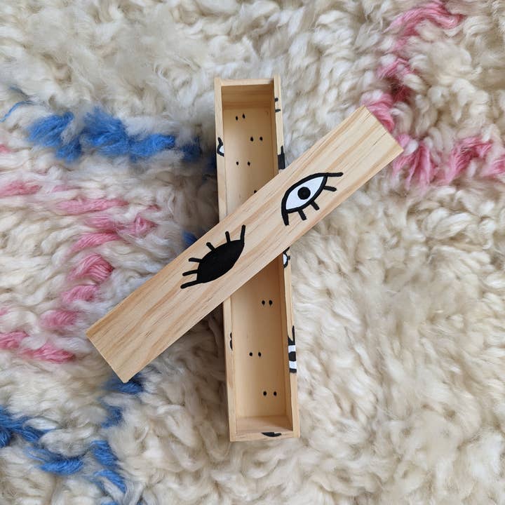 Foreignspell - Wholesale Decorative Box - Eyes | Hand-Painted, One-of-a-Kind Wooden Box1