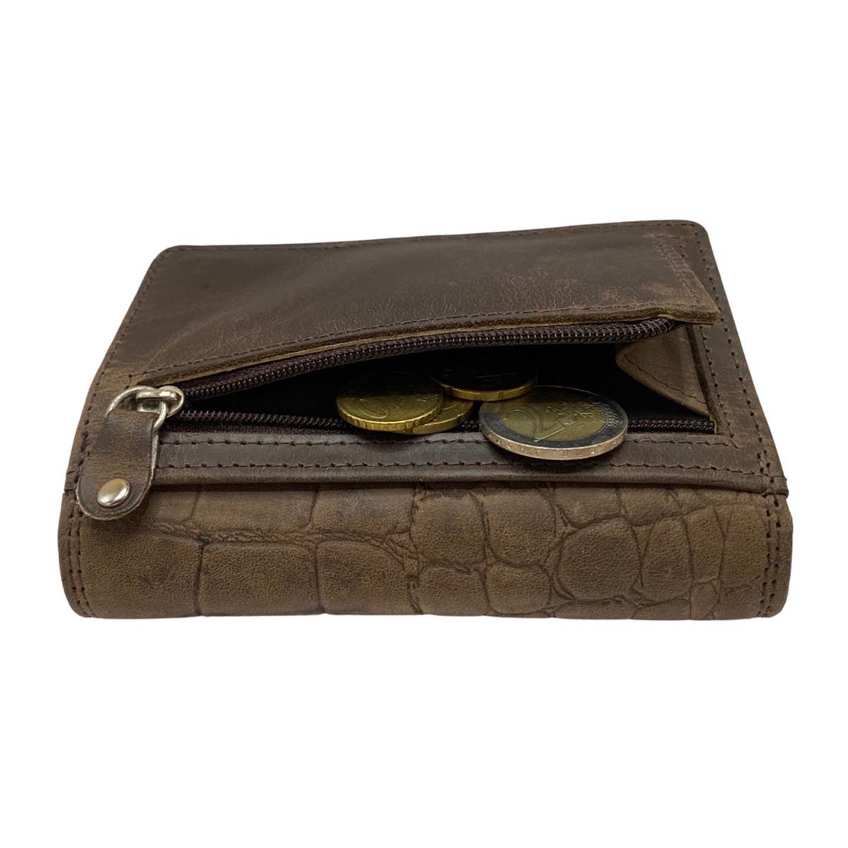Arrigo - Wholesale Wallet - Women's - Leather Wallet ladies - Buffel Leather Croco Print Compact14