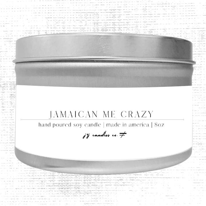 Jamaican Me Crazy Soy Candle for wholesale by j&j candles co.