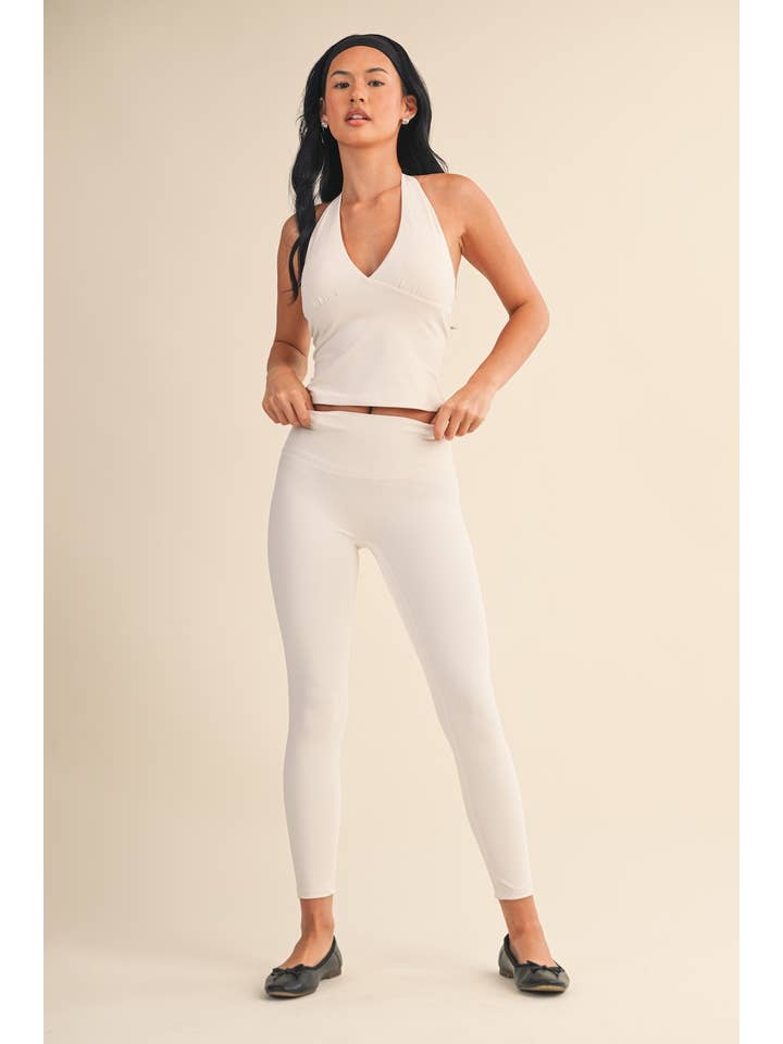 KIMBERLY C - Wholesale Athletic Top - Women's - Plunge Halter Tank43