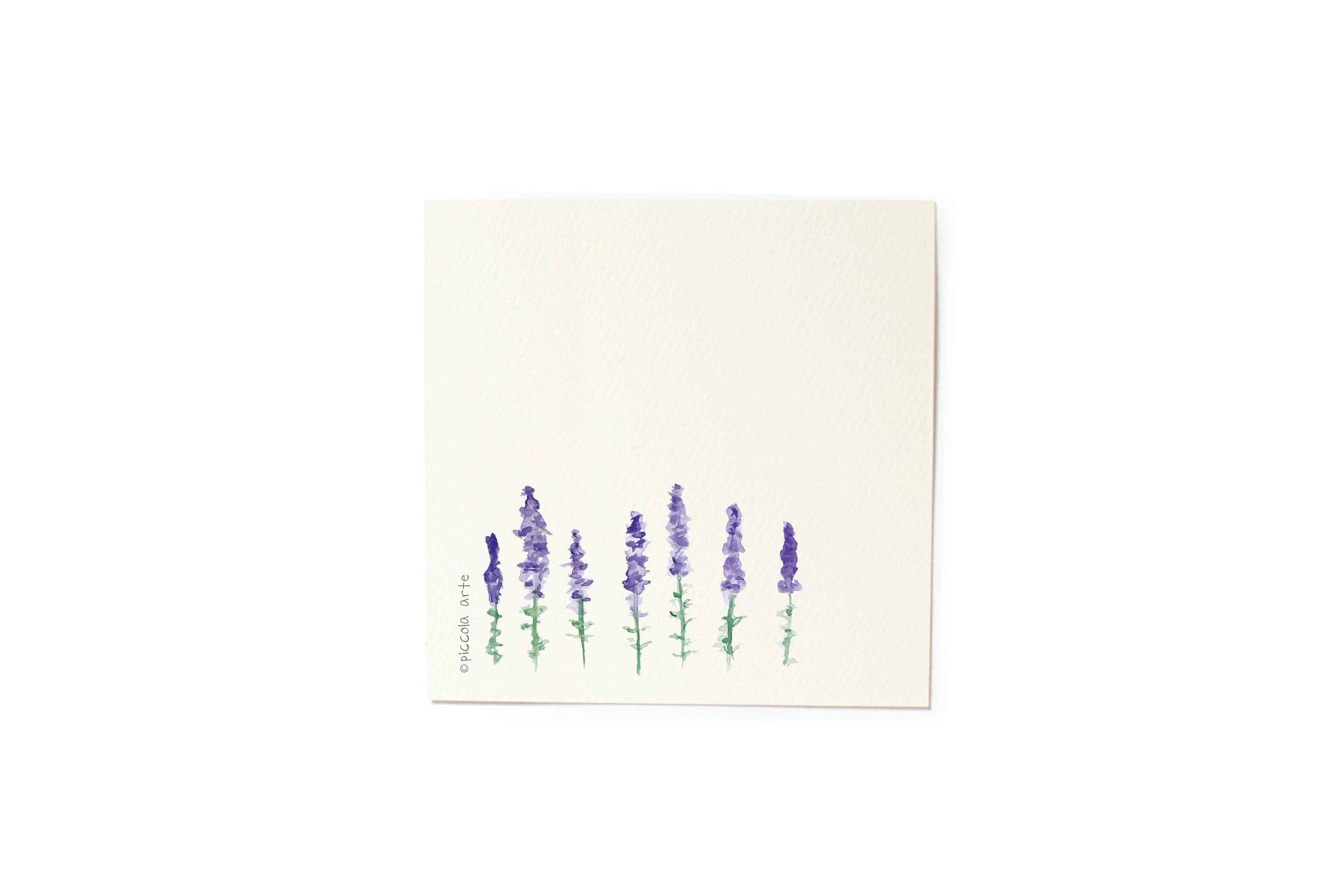 Piccola Arte - Wholesale Stationery/Notecard Set - Mini Stationery Set - Lavender1