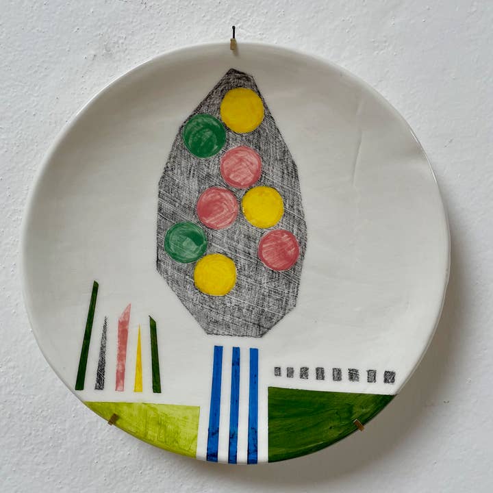 Ceramic plate - Tree N1 Tree N13 for wholesale by Odeon Studio