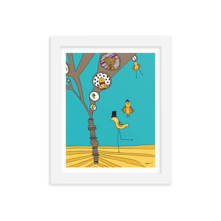 The MoMeMans - Wholesale Art Print - Treehouses Print1