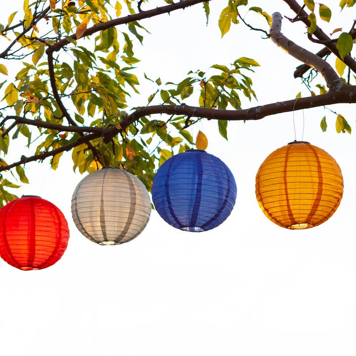 Allsop Home & Garden - Vendita all'ingrosso Luce per esterni/da giardino - Lanterna solare Soji Festival Globe 12" - Blu ceruleo17