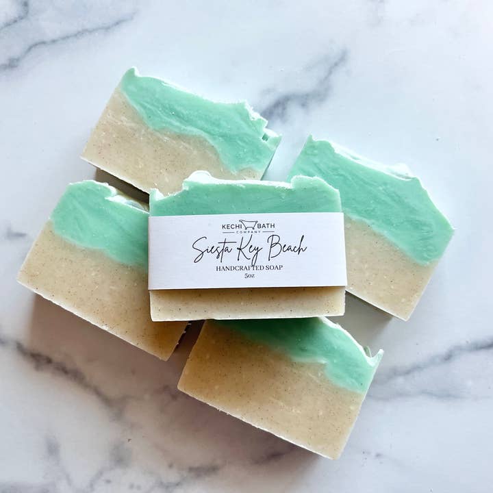 Kechi Bath Company - Vente Pains de savon - Siesta Key Beach | Savon artisanal | Savon de plage personnalisé2