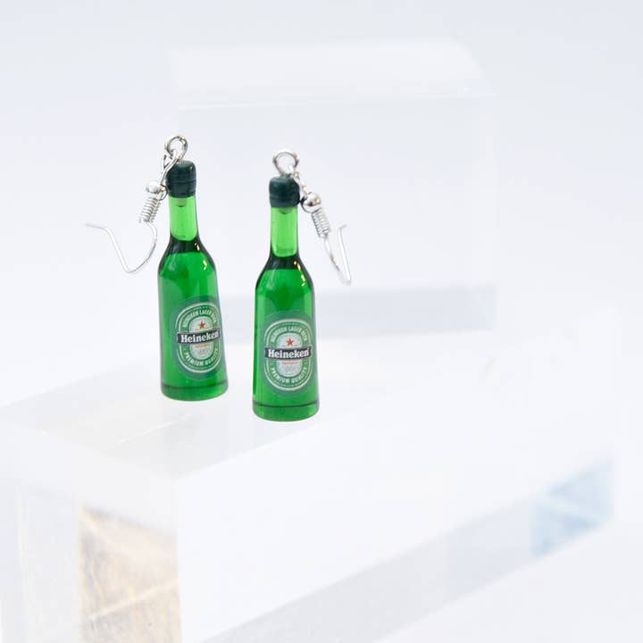 Heineken Bottle Earrings for wholesale by Chiffonier